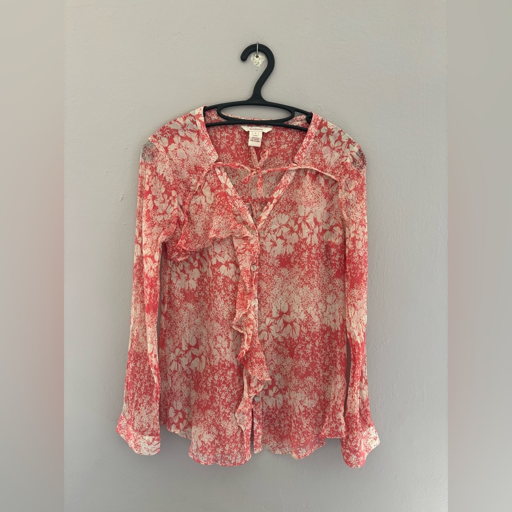 Sundance Silk Top Size Small